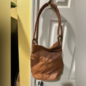 Crab Compass Genuine Leather Bucket Bag
